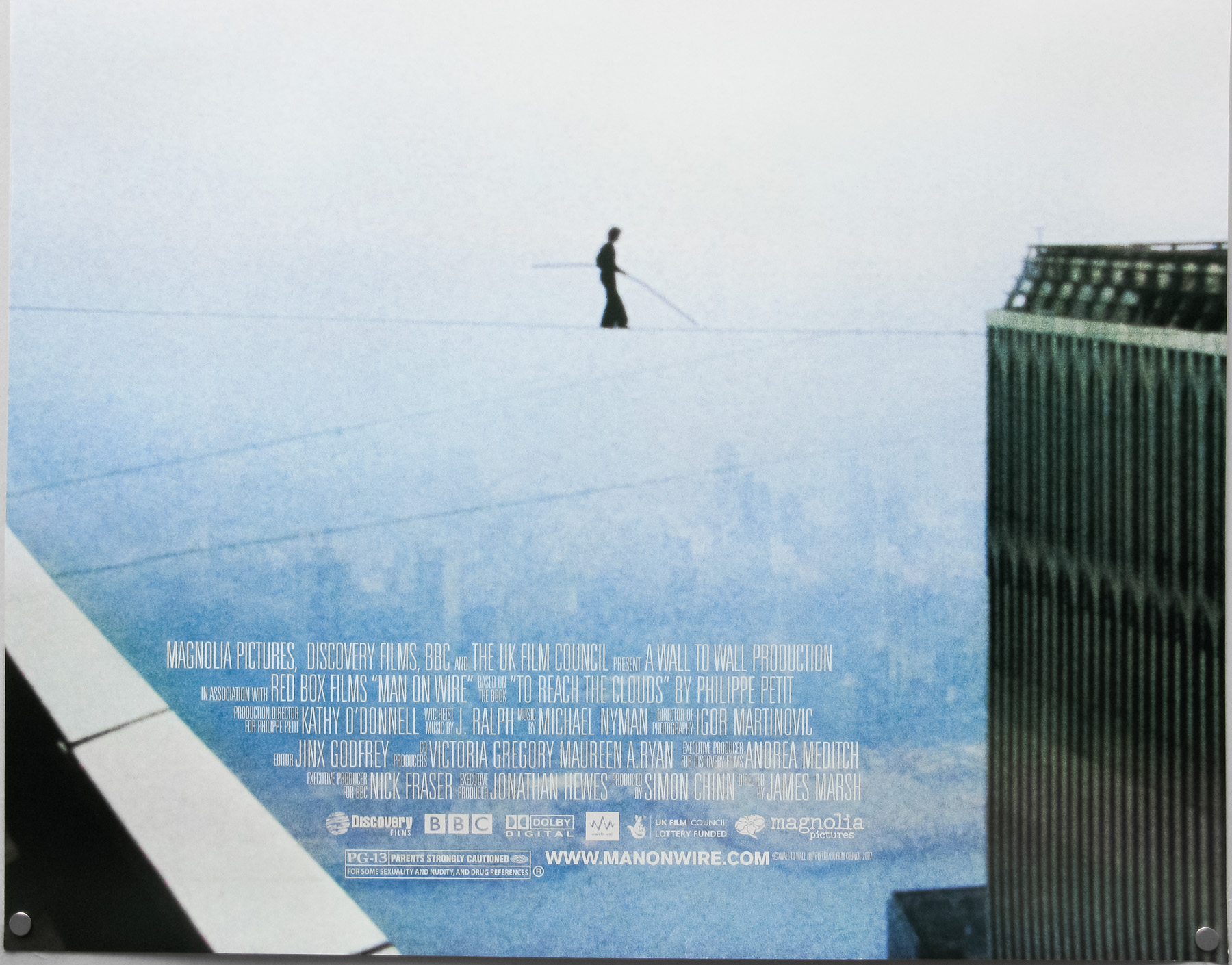 Man On Wire / one sheet / USA