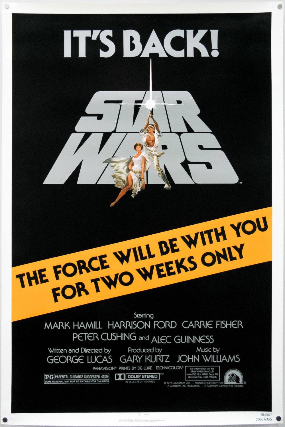 Star Wars / one sheet / 1981 rerelease / USA