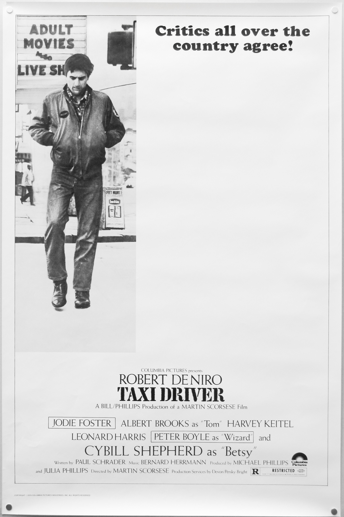 Taxi Driver / one sheet / reviews / USA