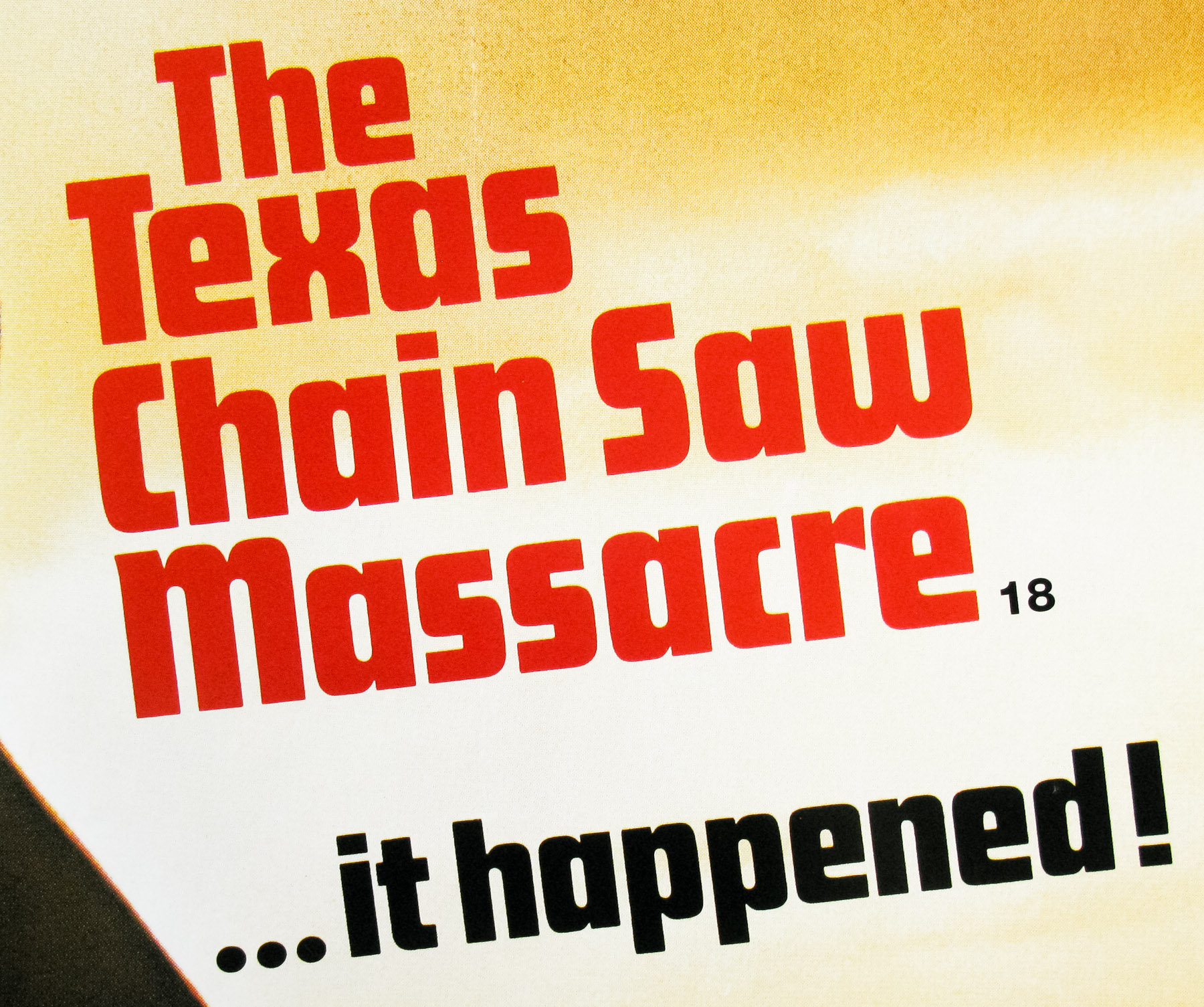 The Texas Chainsaw Massacre / quad / 1998 re-release / UK