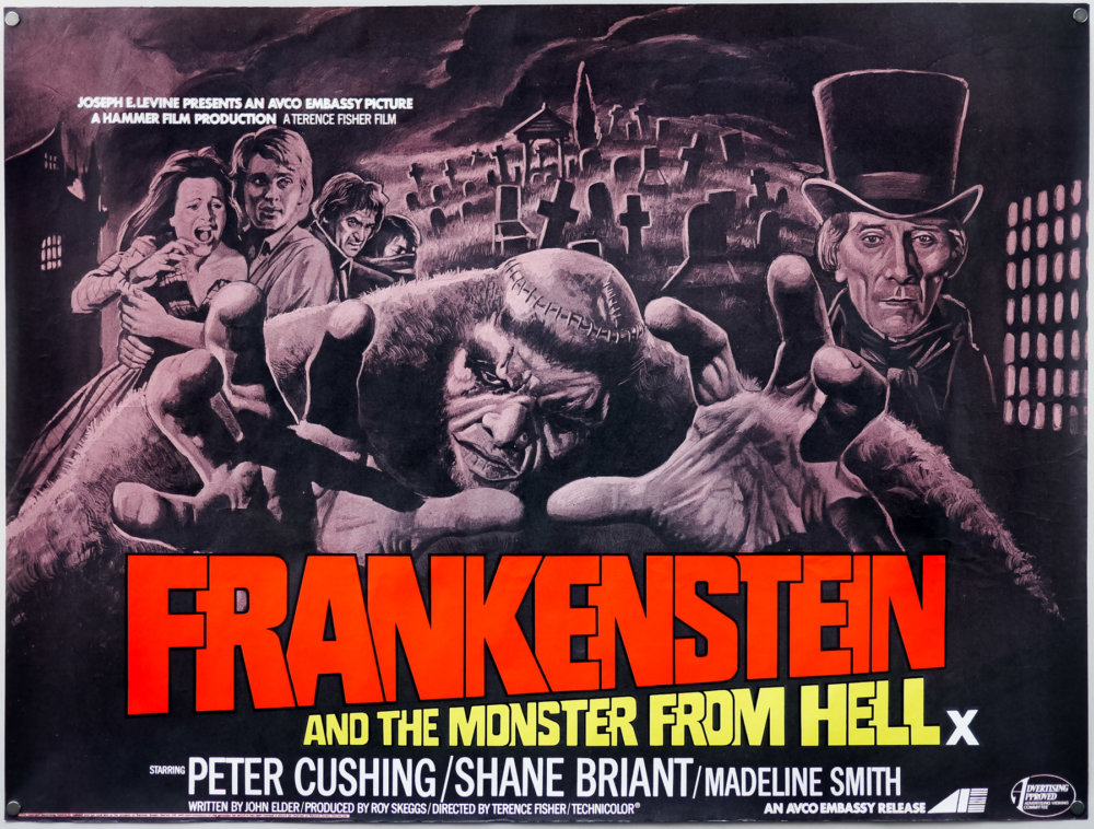 Frankenstein and the Monster From Hell / quad / UK