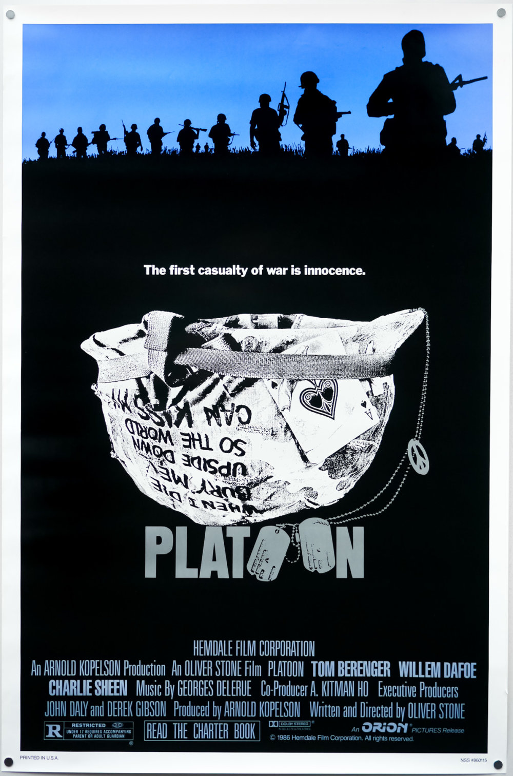 Platoon / one sheet / USA